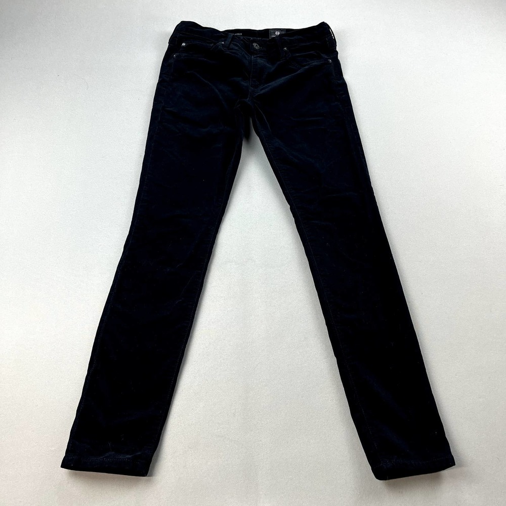 AG Adriano Goldschmied Pants Womens 26 Black Chino Super Skinny Legging Ankle